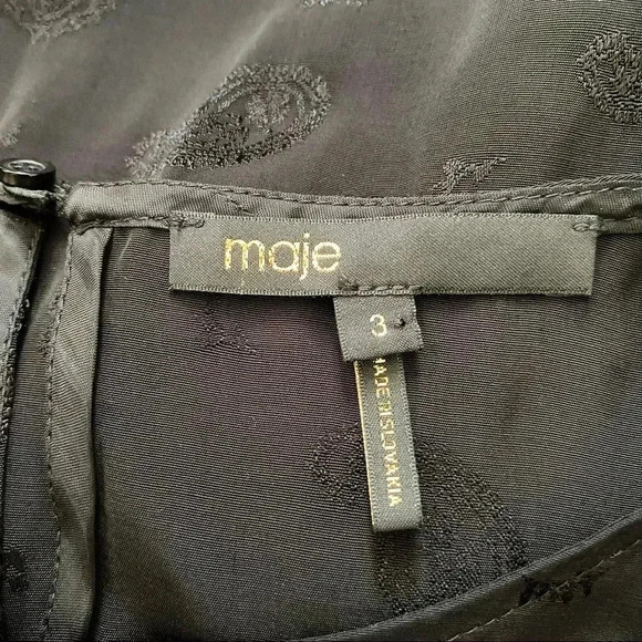 MAJE Rod Jacquard Cold Shoulder Dress - Picture 6 of 9